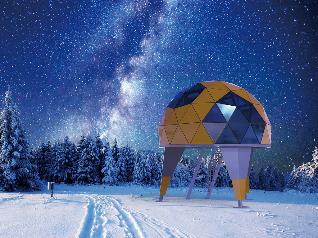 最近火热的网红星空房一直被各大景区追捧，360度星空穹顶带给游客的全景体验